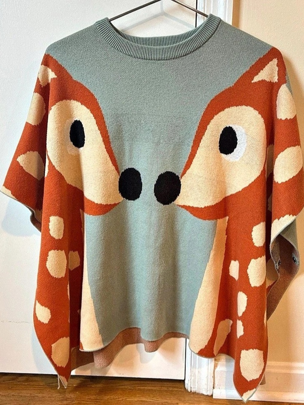 Stella McCartney 10 Years Deer Intarsia Sweater Blue Size 10 NWT